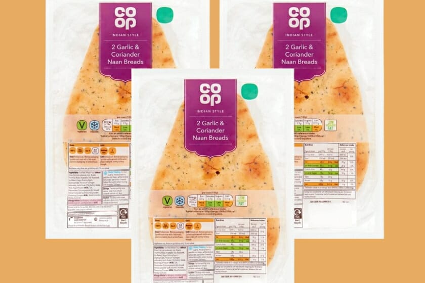 Syn Values Of Naan Bread